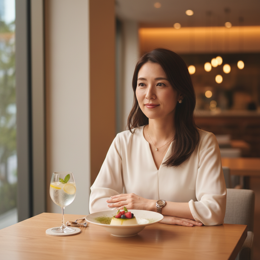 カフェに関する計算された光と影の演出｜グルメ・料理