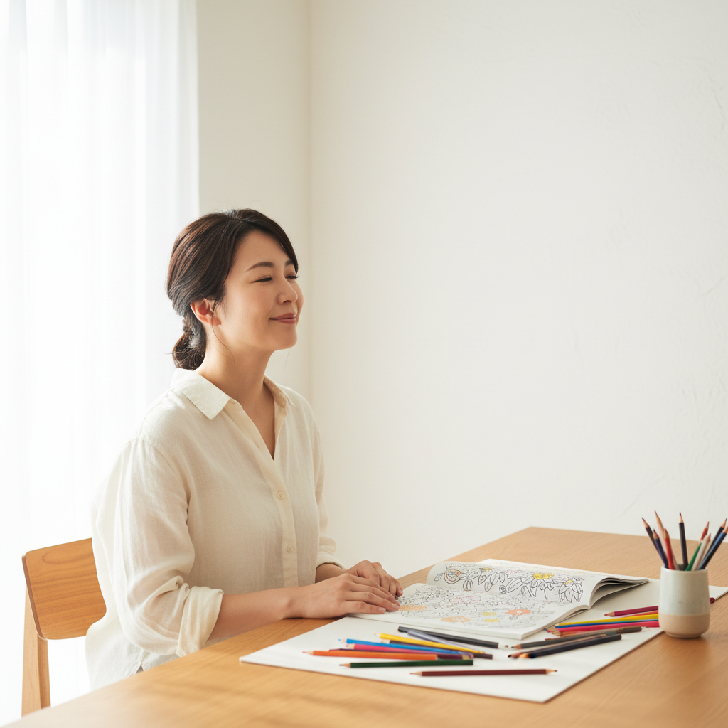 大人の塗り絵で休日充実　30代向け！心を癒すアートセラピー