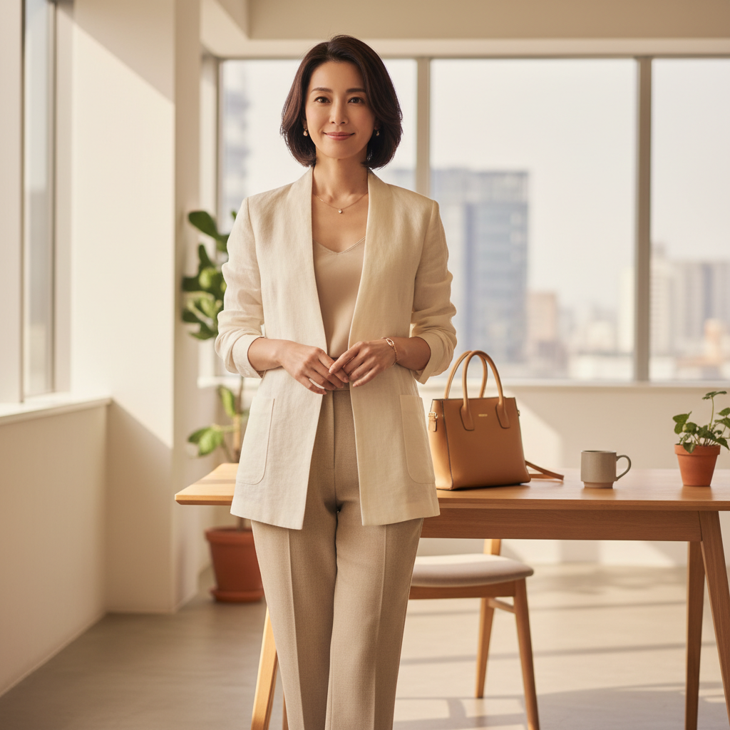 30代向け体型カバー術！着痩せするオフィス＆休日コーデ