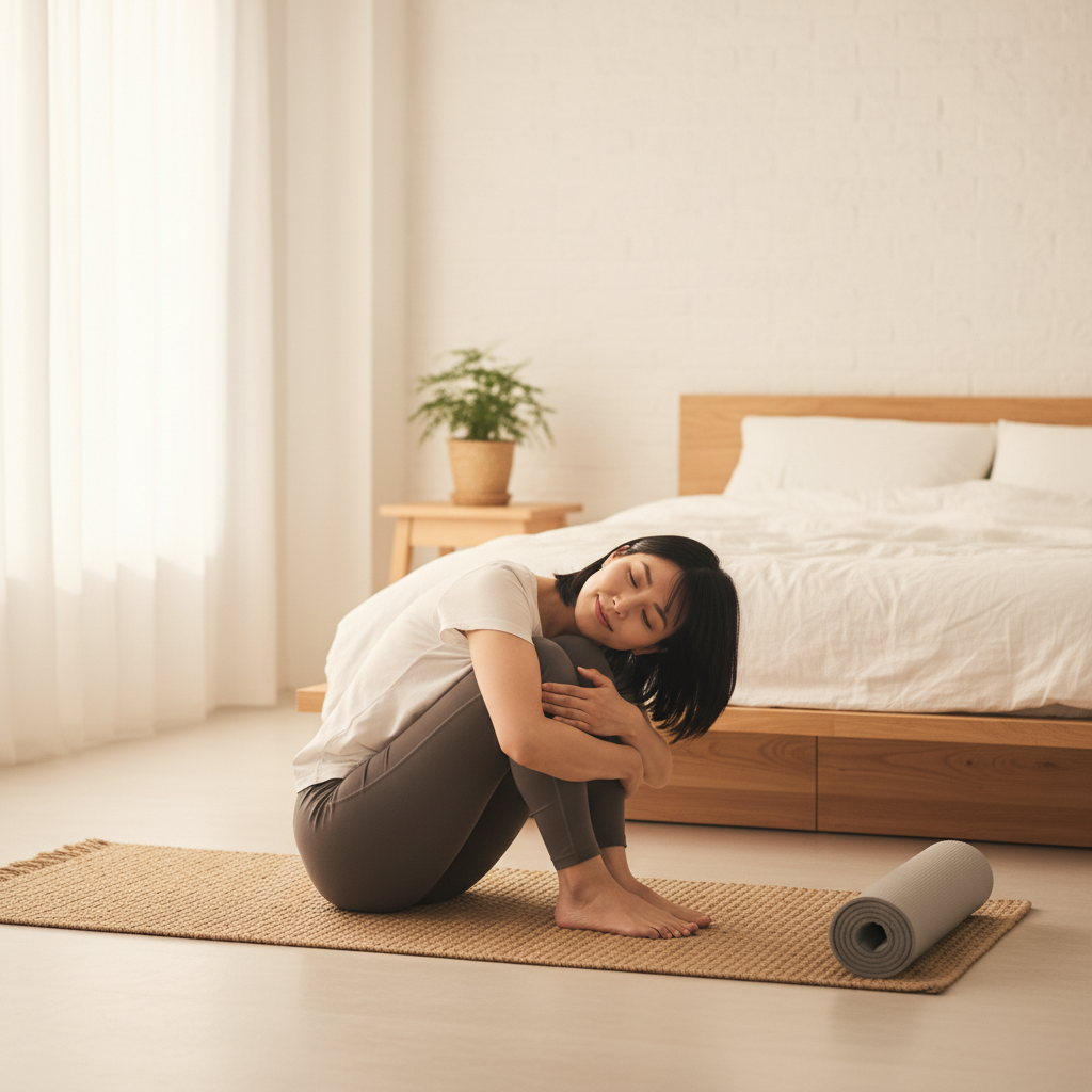 姿勢に関する寝る前のリラックス！快眠を促すストレッチ｜美容・スキンケア