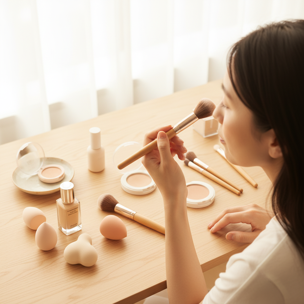 メイクに関するファンデーション、厚塗りになってない？｜美容・スキンケア