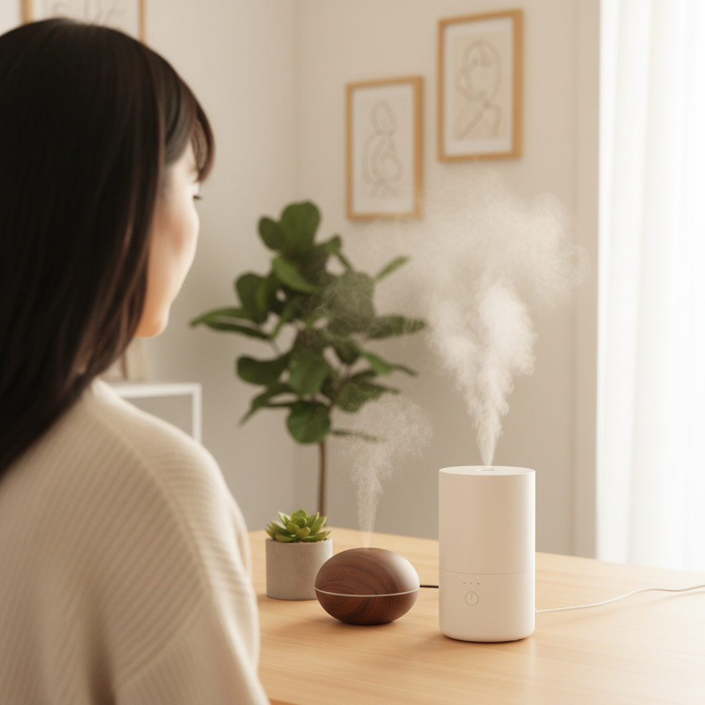 保湿に関するオフィスでの乾燥対策：加湿器や卓上ミストの活用｜美容・スキンケア