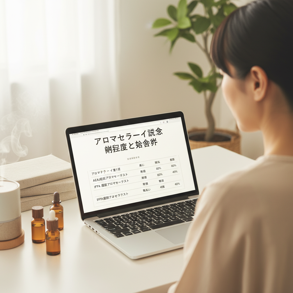 アロマテラピーに関する難易度と合格率｜資格・キャリア