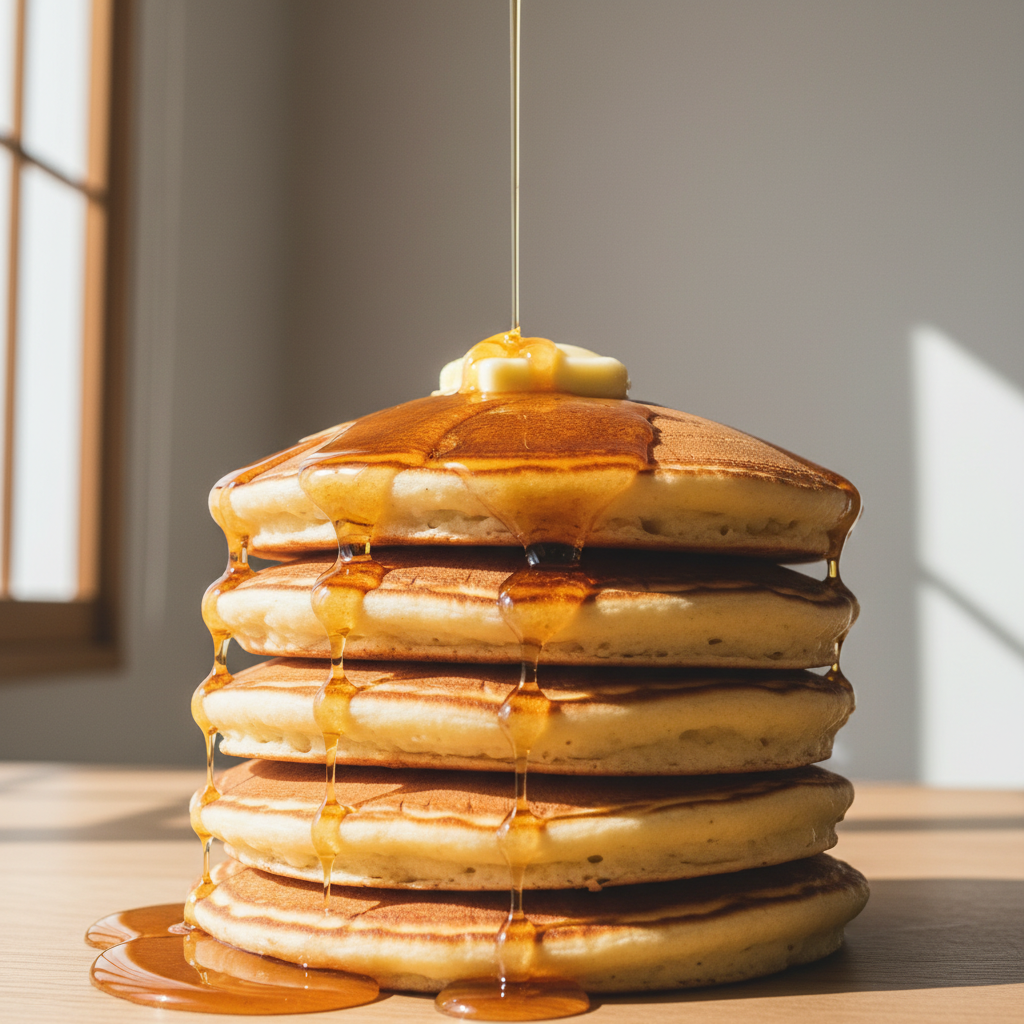 時短料理に関するバターミルクパンケーキ：ふわふわ食感がたまらない｜グルメ・料理