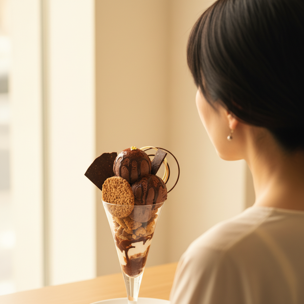 カフェに関するおすすめメニュー：チョコレートパフェ｜グルメ・料理