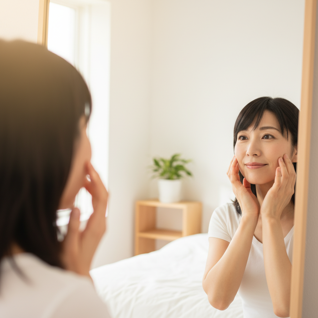 出会いに関する鏡を見て笑顔の練習を｜占い・スピリチュアル