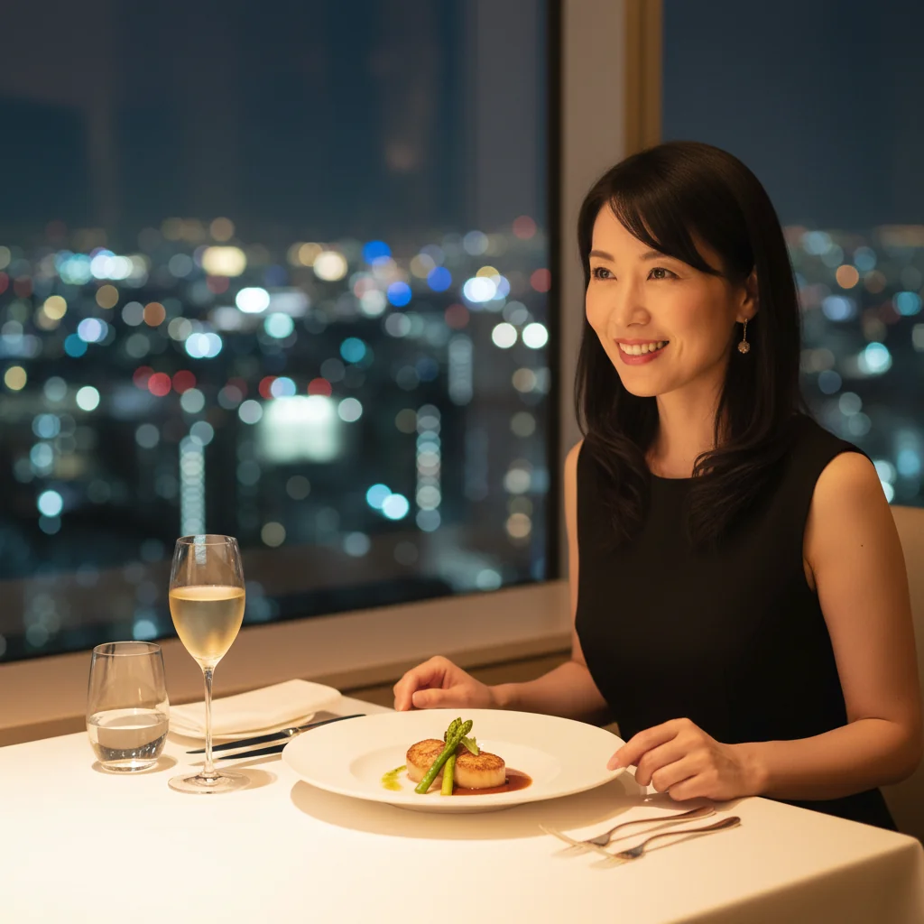 レストランに関する記念日ディナーに最適：夜景と美食のハーモニー｜グルメ・料理