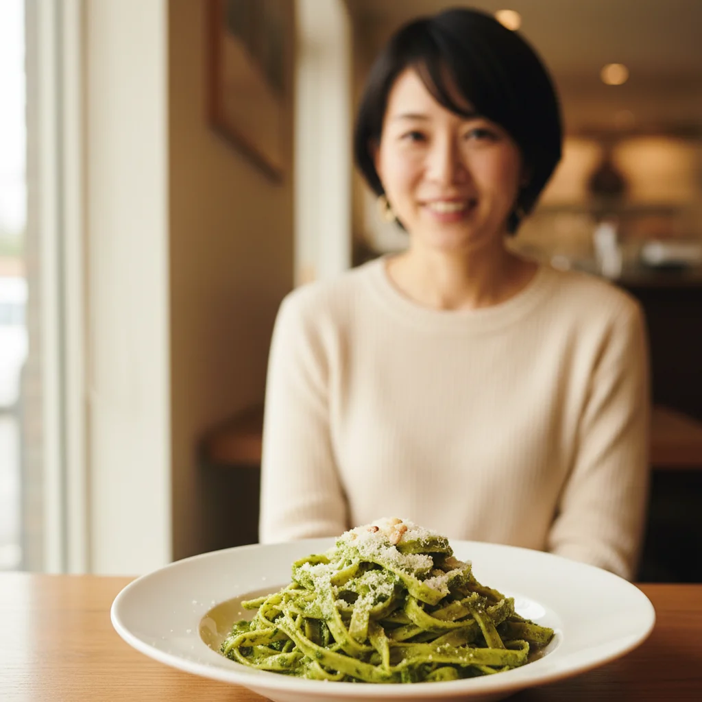 ランチに関するおすすめメニュー：自家製手打ちパスタ ジェノベーゼ｜グルメ・料理